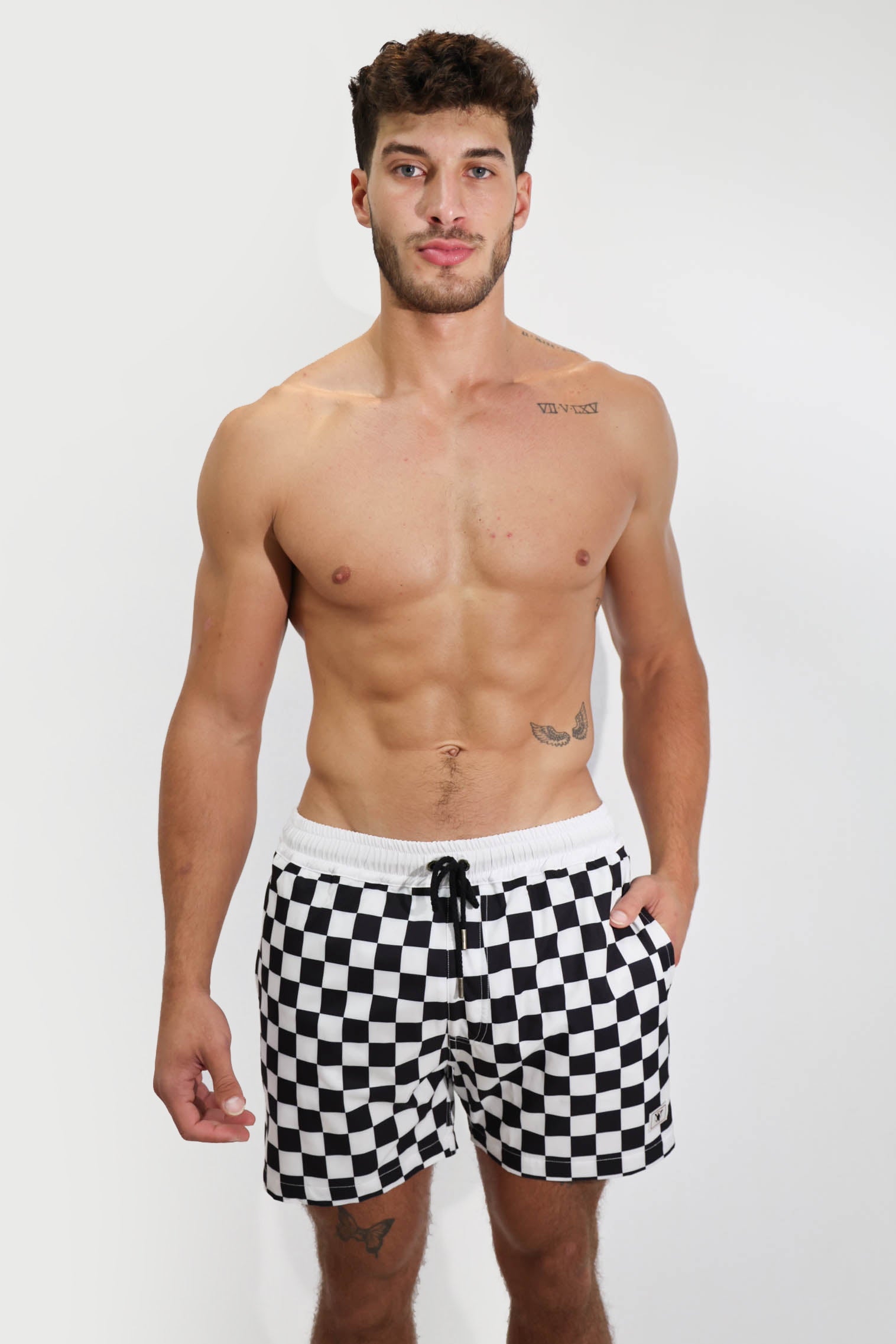 Checkered Shorts 4.5"