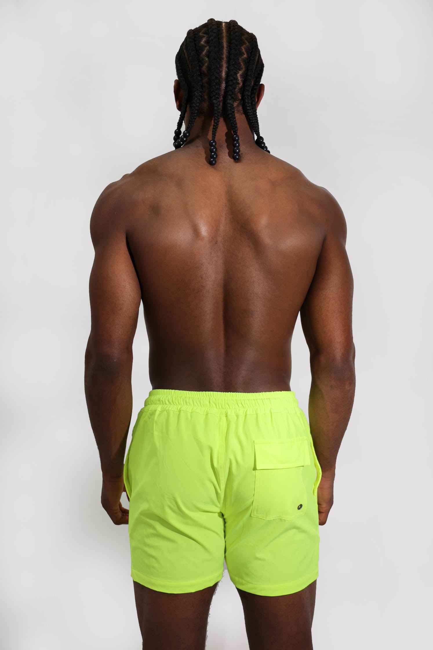 Neon Yellow Shorts 4.5"